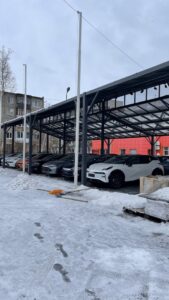 Стеклянные навесы и парковки в Усть-Каменогорске